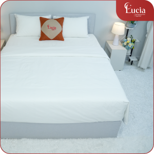 Ga Gối Khách Sạn 1 sao | Vải CVC T200 trắng trơn | Ít nhăn dễ giặt