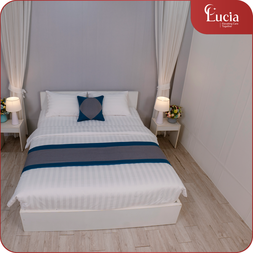 Chăn Ga Khách Sạn 3 sao_Vải CVC T300 Sọc 3cm | 80/20 ít nhăn