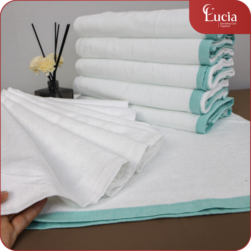 Khăn Tắm Khách sạn - Homesaty | 70x140x312g Sợi se đôi bền chắc | Hàng xuất khẩu Loại B