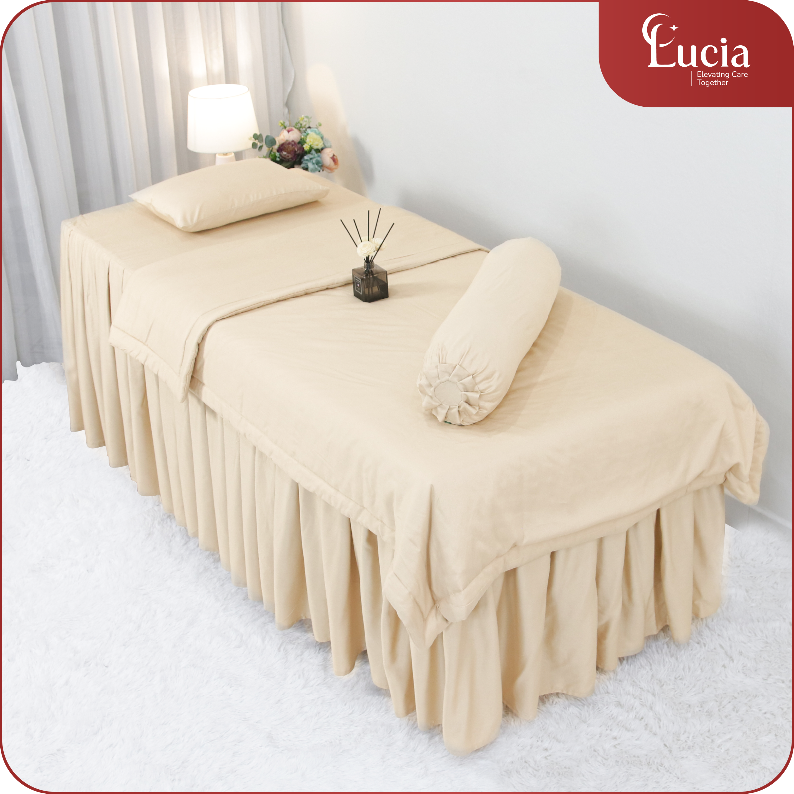 Bộ chăn ga spa & clinic chất liệu tencel micro