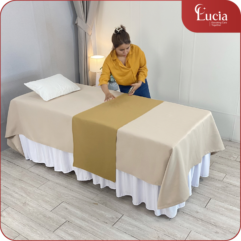 Ga Phủ Giường Massage | Vải thun | Không nhăn dễ giặt