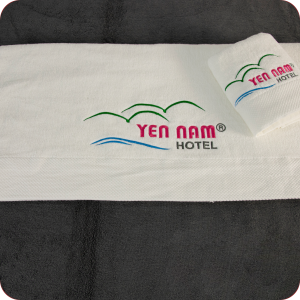 Nhận thêu logo cho khăn khách sạn và spa tại Lucia Bedding