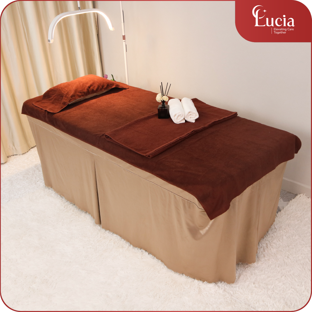 Khăn Trải Giường Spa & Clinic | Cotton Màu Socola