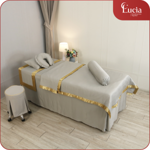 Chăn Ga Spa | Tencel Modal mềm mượt như lụa - Màu xám