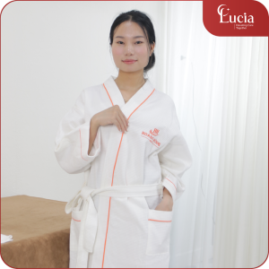 Áo Choàng Tắm Khách Sạn | Vải Cotton Tổ Ong