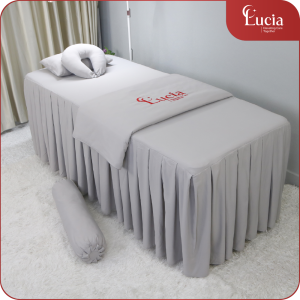 Bộ Ga Giường Spa Tencel Micro mềm mát - Màu xám 22