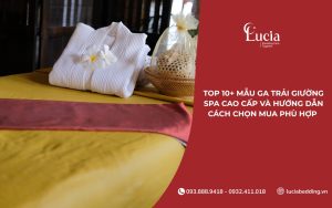 Mẫu ga trải giường spa