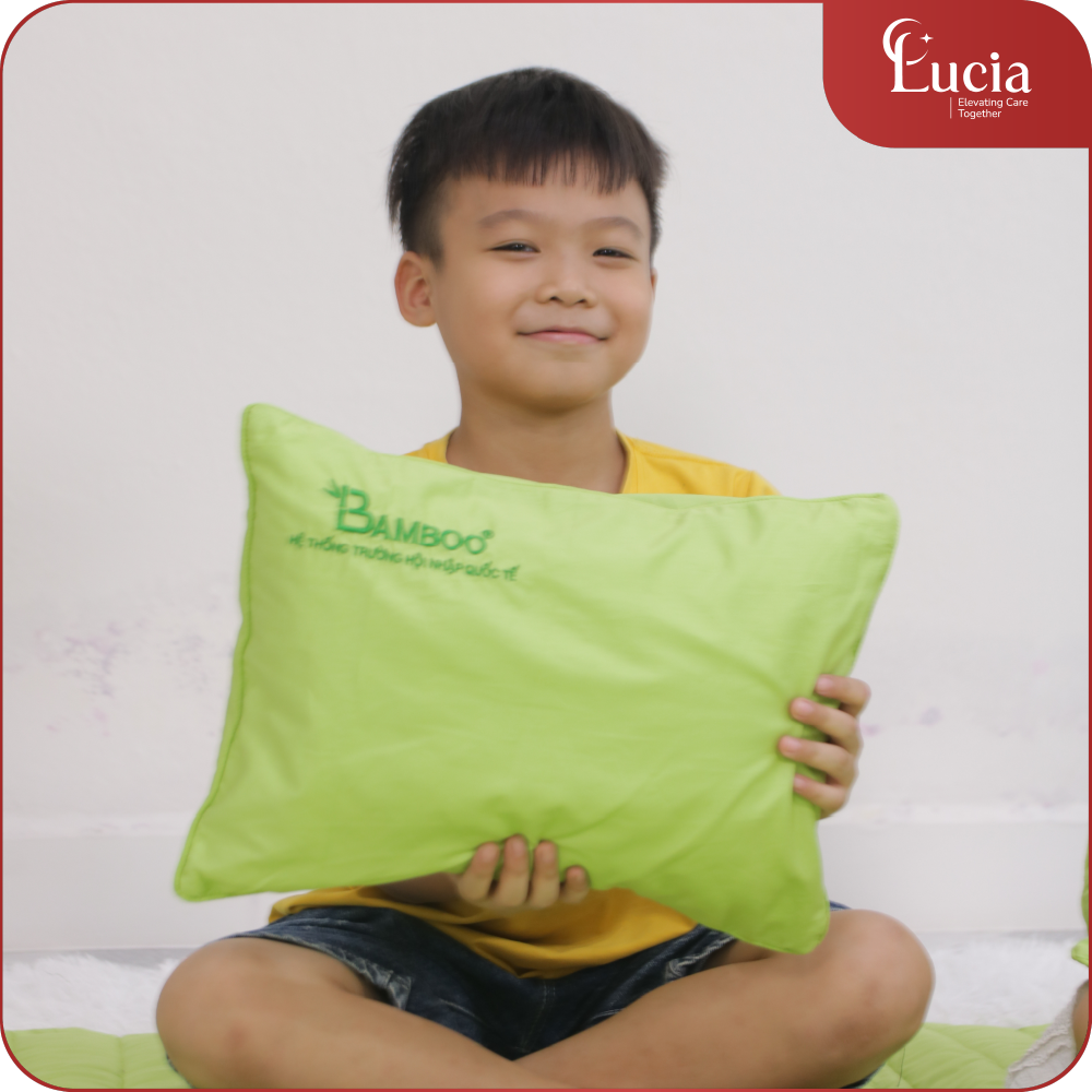 Bộ Mền Gối Tiểu Học | Cotton Satin Hàn Quốc | Thêu logo - Ảnh 3
