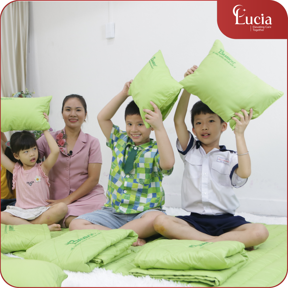 Bộ Mền Gối Tiểu Học | Cotton Satin Hàn Quốc | Thêu logo - Ảnh 4