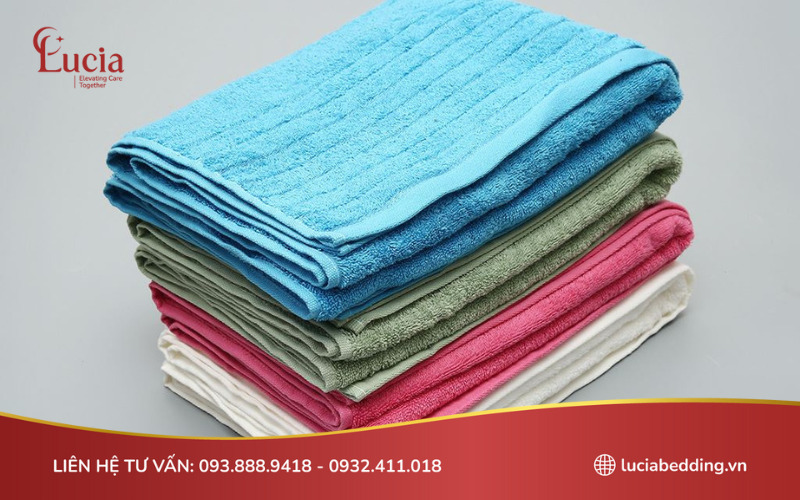 Bộ khăn tắm nhiều màu sắc của thương hiệu Songwol