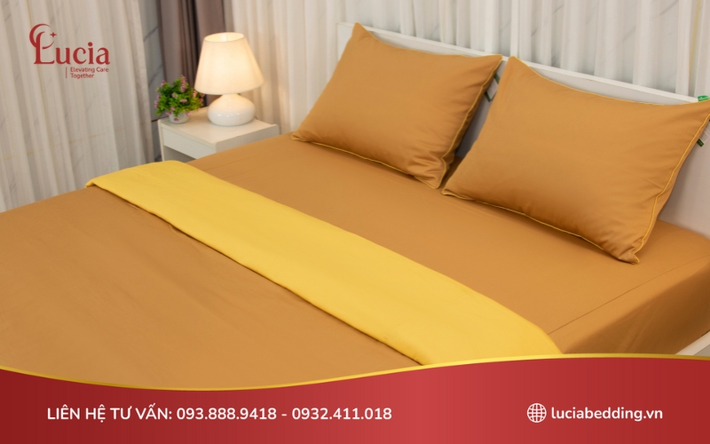 Bộ chăn ga trải giường chất liệu modal có độ mềm mịn và co giãn tốt