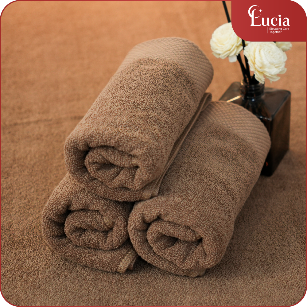 Khăn Spa Cotton | Màu nâu tây - Ảnh 4