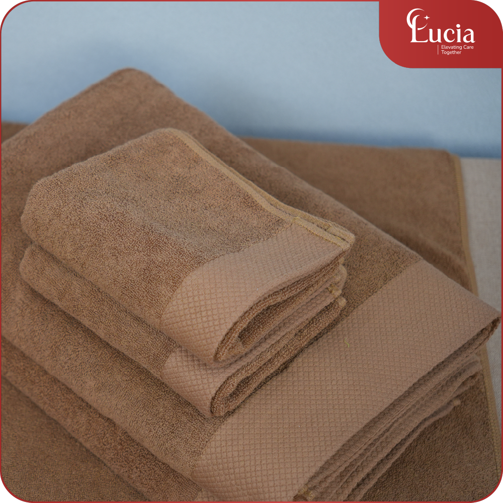 Khăn Spa Cotton | Màu nâu tây - Ảnh 5