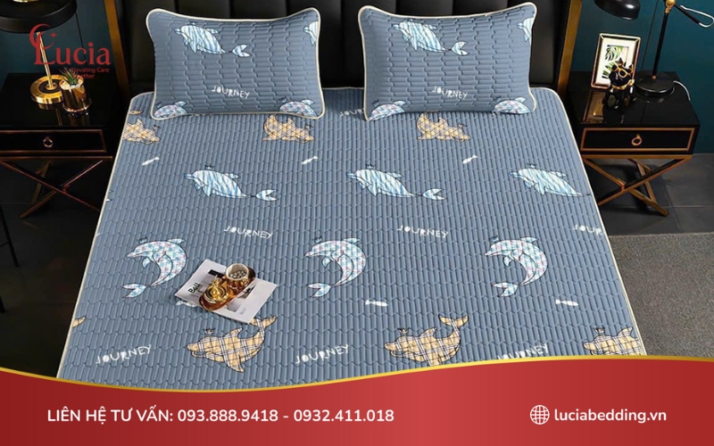 Ga trải giường điều hoà mang lại độ thoáng mát, giúp giảm cảm giác bí bách