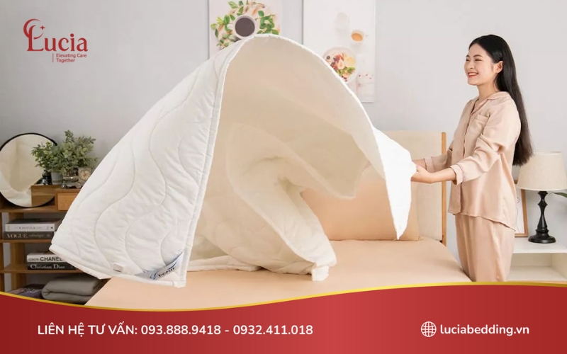 Mẫu ga trải giường điều hoà của thương hiệu Doona