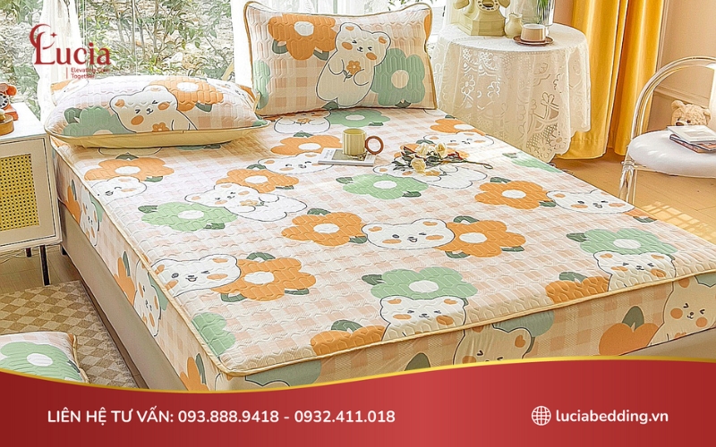 Mẫu ga trải giường Viscose nổi tiếng với độ thoáng mát và thoát nhiệt tốt