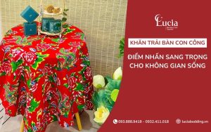 Khăn trải bàn con công - Điểm nhấn sang trọng cho không gian sống