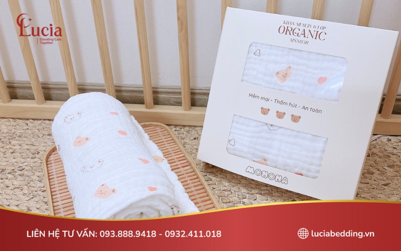 Chọn khăn có độ dày phù hợp, không quá nóng tránh gây bí bức