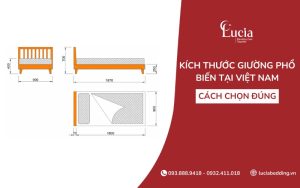 Kích thước giường phổ biến tại Việt Nam và cách chọn đúng