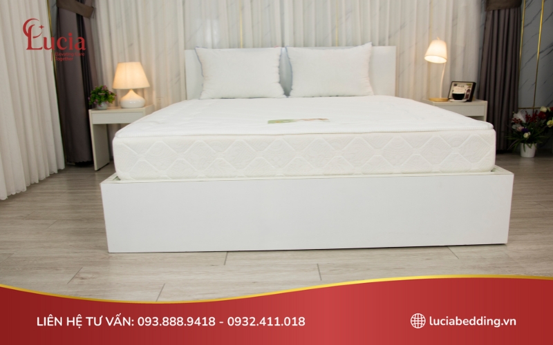 Mẫu nệm lò xo túi Venus được Lucia Bedding phân phối