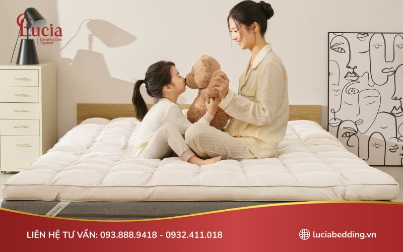 Topper giúp đem lại sự êm ái, dễ chịu khi nằm