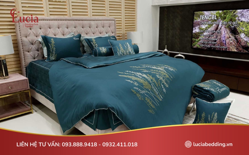 Bộ chăn ga gối Hanvico chất liệu cotton thấm hút mồ hôi