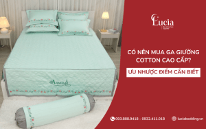 Có nên mua ga giường cao cấp cotton? Ưu nhược điểm cần biết