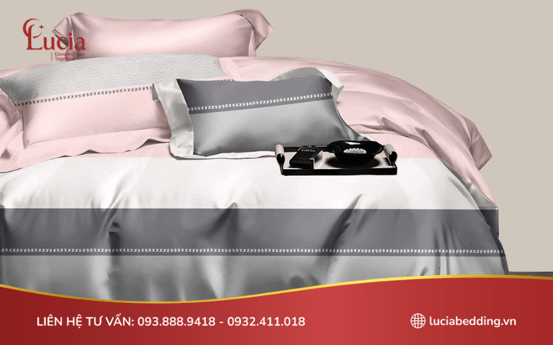 Mẫu ga giường cao cấp cotton satin Hàn Quốc mềm mượt