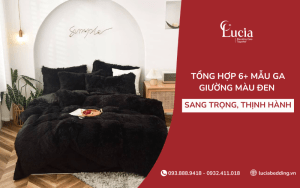 Tổng hợp 6+ mẫu ga giường màu đen sang trọng, thịnh hành hiện nay