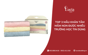 Top 3 mẫu khăn tắm mầm non được nhiều trường học tin dùng