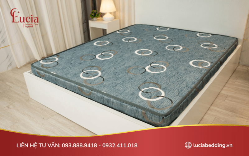 Mẫu đệm cao su tổng hợp của Lucia Bedding dùng cho các khách sạn 2-3 sao