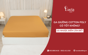 Ga giường cotton poly có tốt không? Ưu nhược điểm cần biết