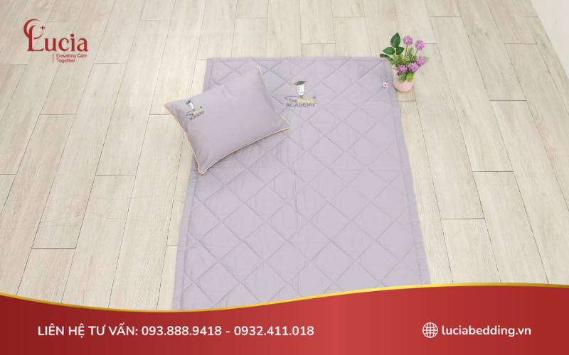 Bộ mền gối chất liệu Cotton Satin cao cấp